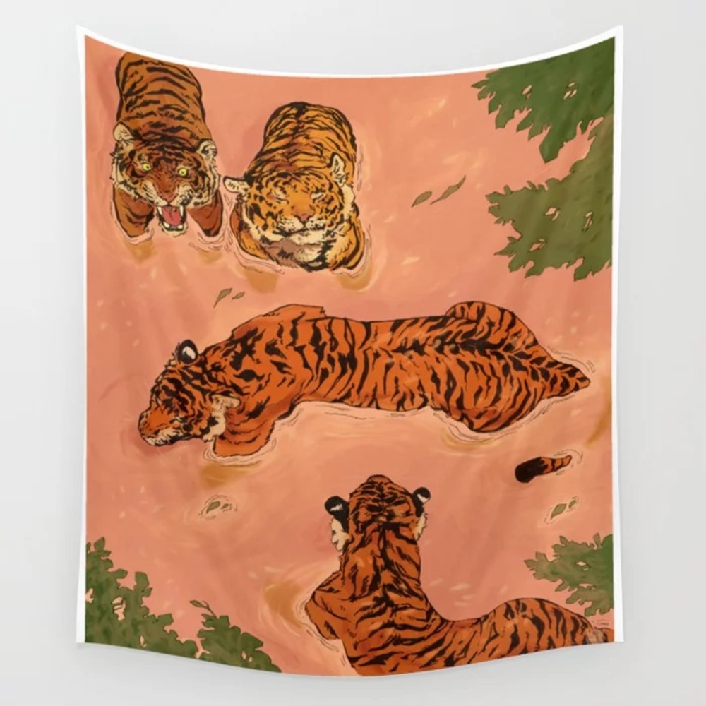 Society6 Tiger Tapestry